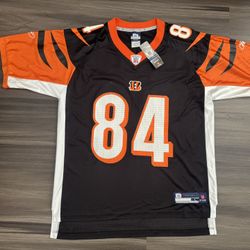 Reebok Jermaine Gresham #84 Cincinnati Bengals NFL On Field Jersey Adult Large NWT 