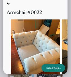Dove gray 2 loveseat, 1 oversized chair by Martha Stewart, 1 sideboard griege