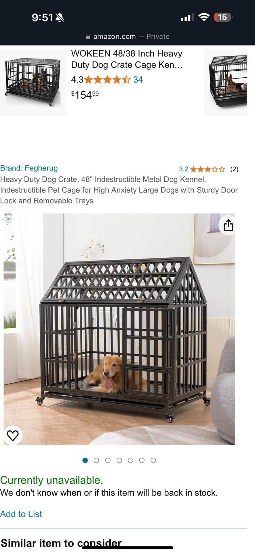 2 Quality Dog crates