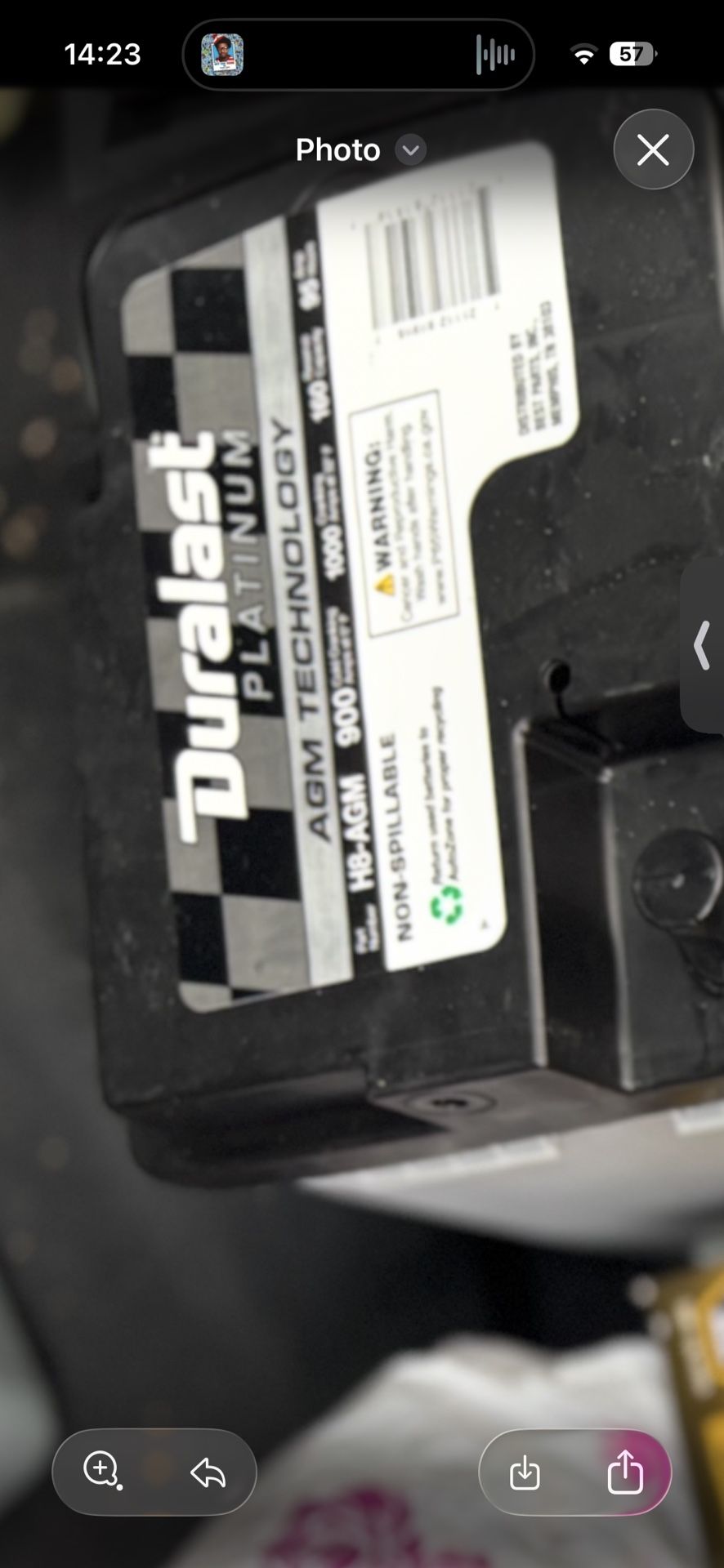 Durlast Platinum Battery 