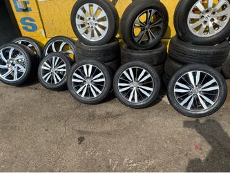 4 used rims and tires for