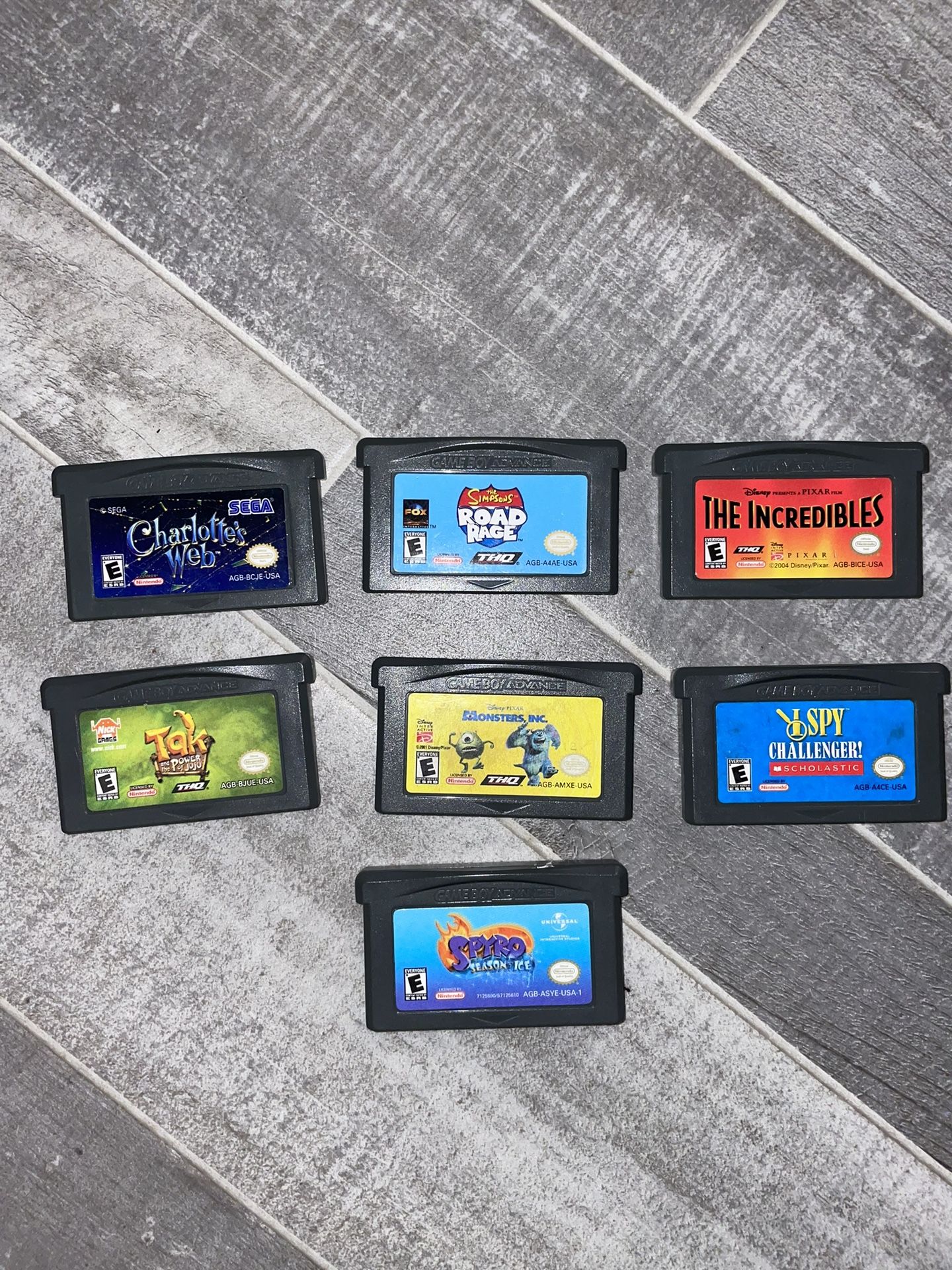 Game boy Advance Video Games 7 For Sale $60