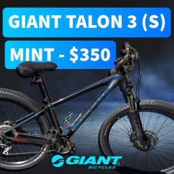 Giant Talon 3 Mountain Bike (S) Like New