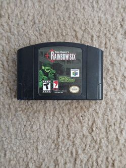 Tom Clancy's Rainbow Six Vintage Nintendo 64 Video Game Cartridge N64