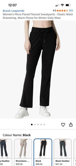 Leapstride Women’s Micro Flared Fleeced Sweatpants