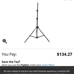 Manfrotto Alu Air-Cushioned Compact Stand (Black, 7.7') 