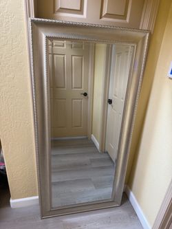 Large Silver Wall Mirror