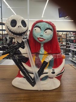 🎃 Jack & Sally Cookie Jar 🎃