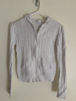 Girl White Jacket Size Kid XL