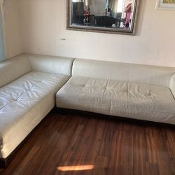 Large white  couch