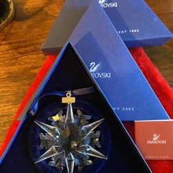 SWAROVSKI Crystal Christmas Star Ornament 2002
