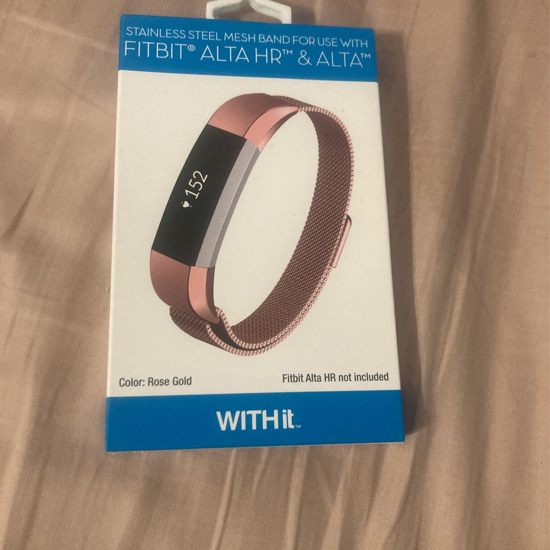 Stainless Mesh Band For Use With FitBit, ALTA HR & ALTA