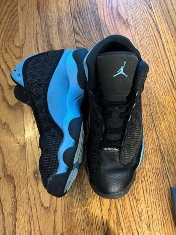 Jordan Kid's 13 Retro Black University Blue, size 3