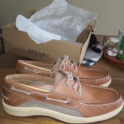 New Sperry Bullfish Dark Tan (10.5)