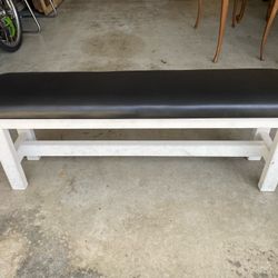 Wooden Padded Bench Dining Seat Chair