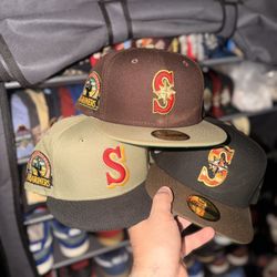 New Era Myfitteds Seattle Mariners Fitted Hat 7 1/2