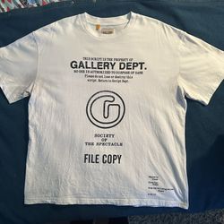 LARGE Gallery Dept File Copy T-Shirt Oversized Streetwear 