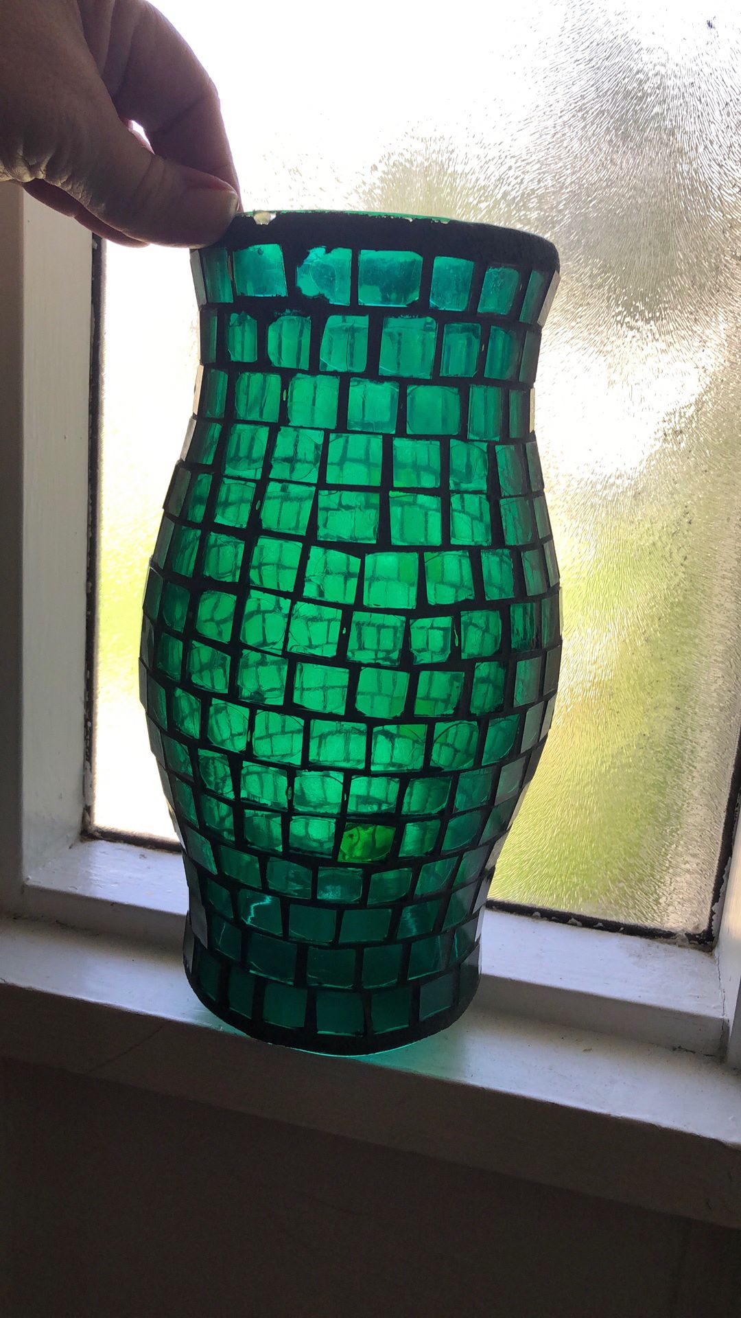 Cut Glass Decorative Tube