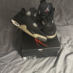 jordan 4 black canvas