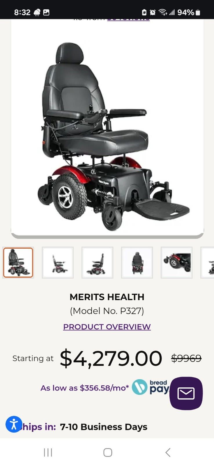 NEVER USED ELECTRIC WHEELCHAIR
