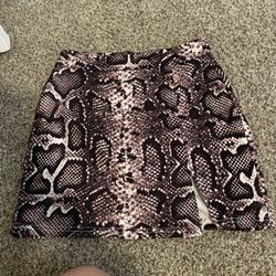 Printed Mini Skirt 