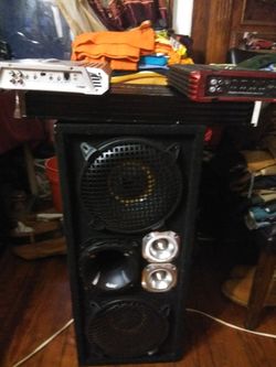 1checero speaker,2000watts Crunch amplifier,1-3400wattslogic Amplifier