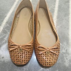 Michael Kors Olivia Perforated Ballet Flats Size 10 Breathable Women’s