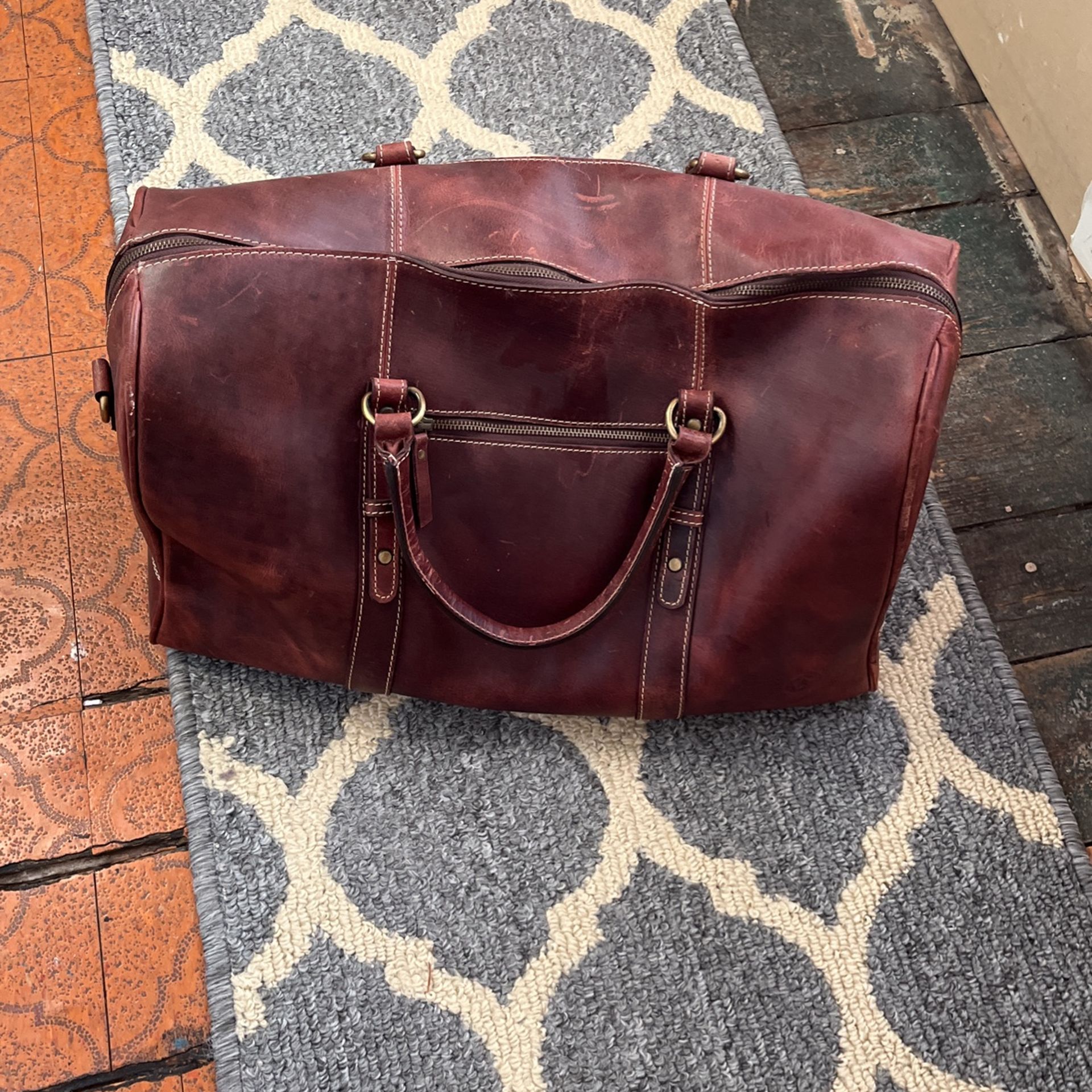 Leather Duffle Nah