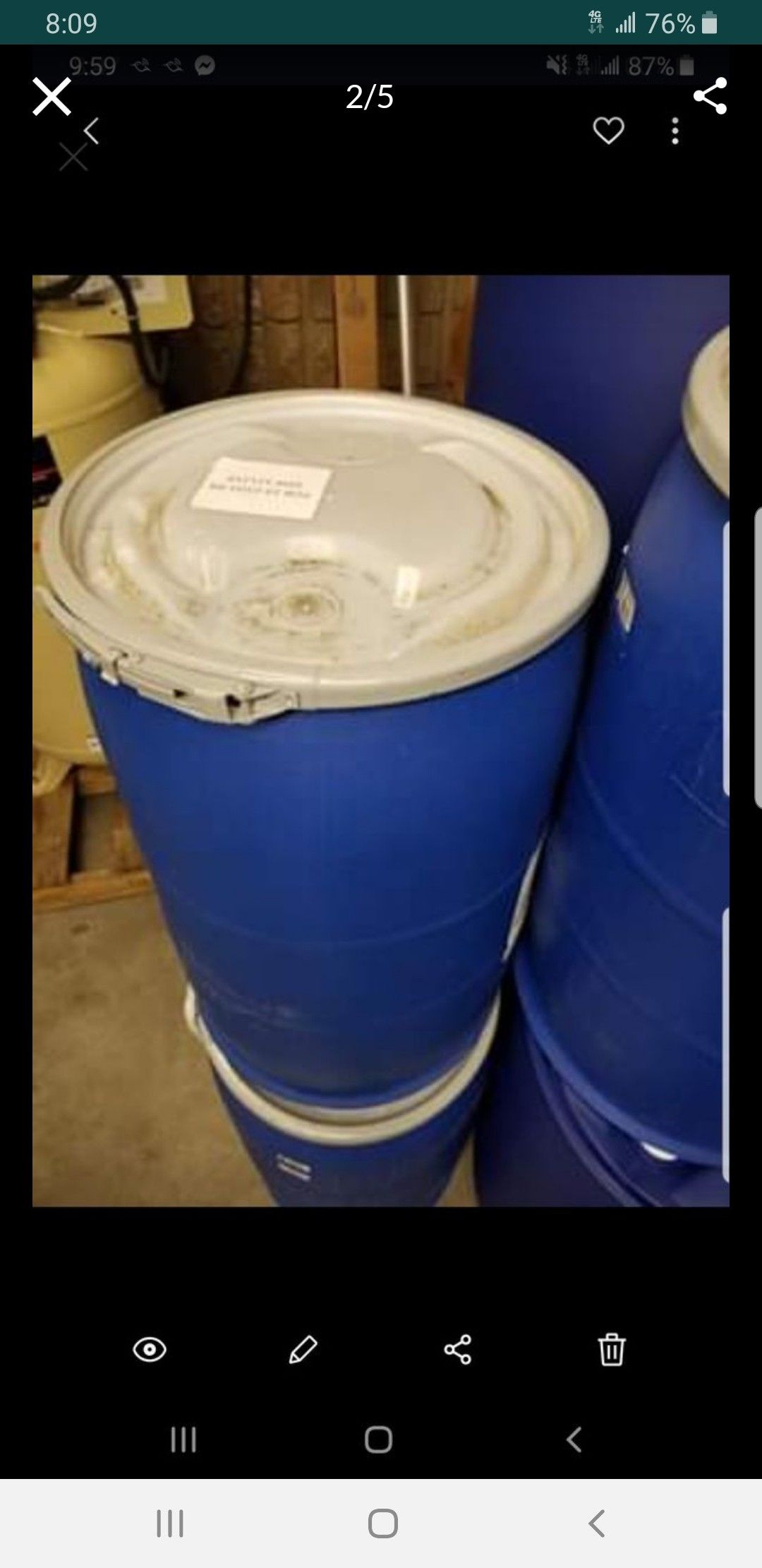 30g and 55g plastic barrels