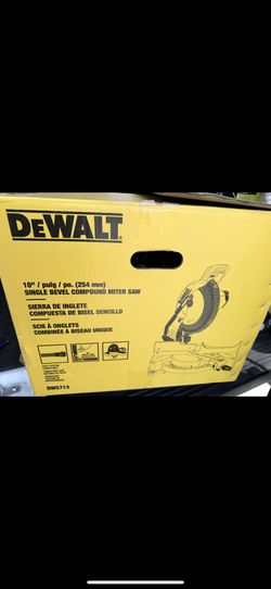 Dewalt 15 Amp Corded 10” Compound Single Bevel Miter Saw