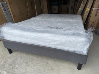 New Queen Bed Frame $100 Or $280 With Nice Mattress Included