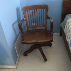 Oak Desk Chair $50