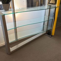 Glass And Stainless Shelf Unit
