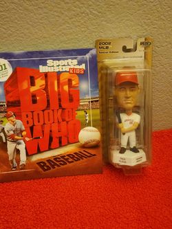 MLB Big Book of Who and Angel's Troy Glaus Bobblehead