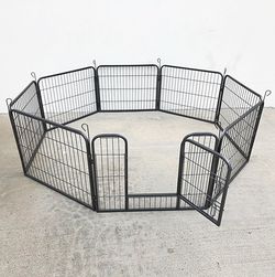 (NEW) $85 Pet 8-Panel Playpen, Each Panel (24” Tall X 32” Wide) Heavy Duty Dog Exercise Fence Gate Crate Kennel