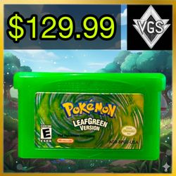 *AUTHENTIC* Pokémon LeafGreen Version – Nintendo Game Boy Advance – 2004