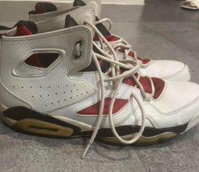Men Jordan retros red and white
