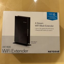 NETGEAR - EAX20 AX1800 Wi-Fi 6 Mesh Desktop Range Extender and Signal Booster 