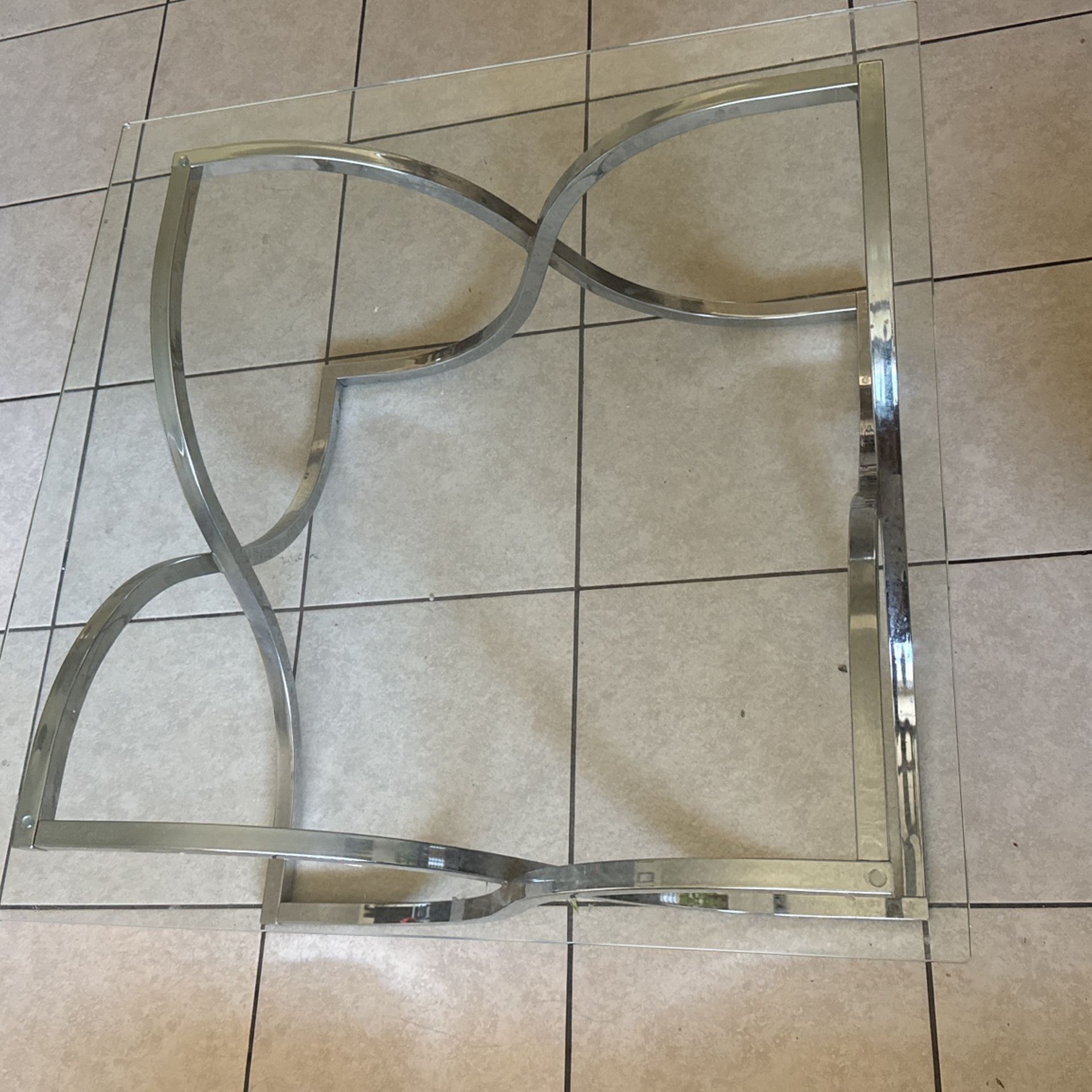Glass Gray Coffee Table