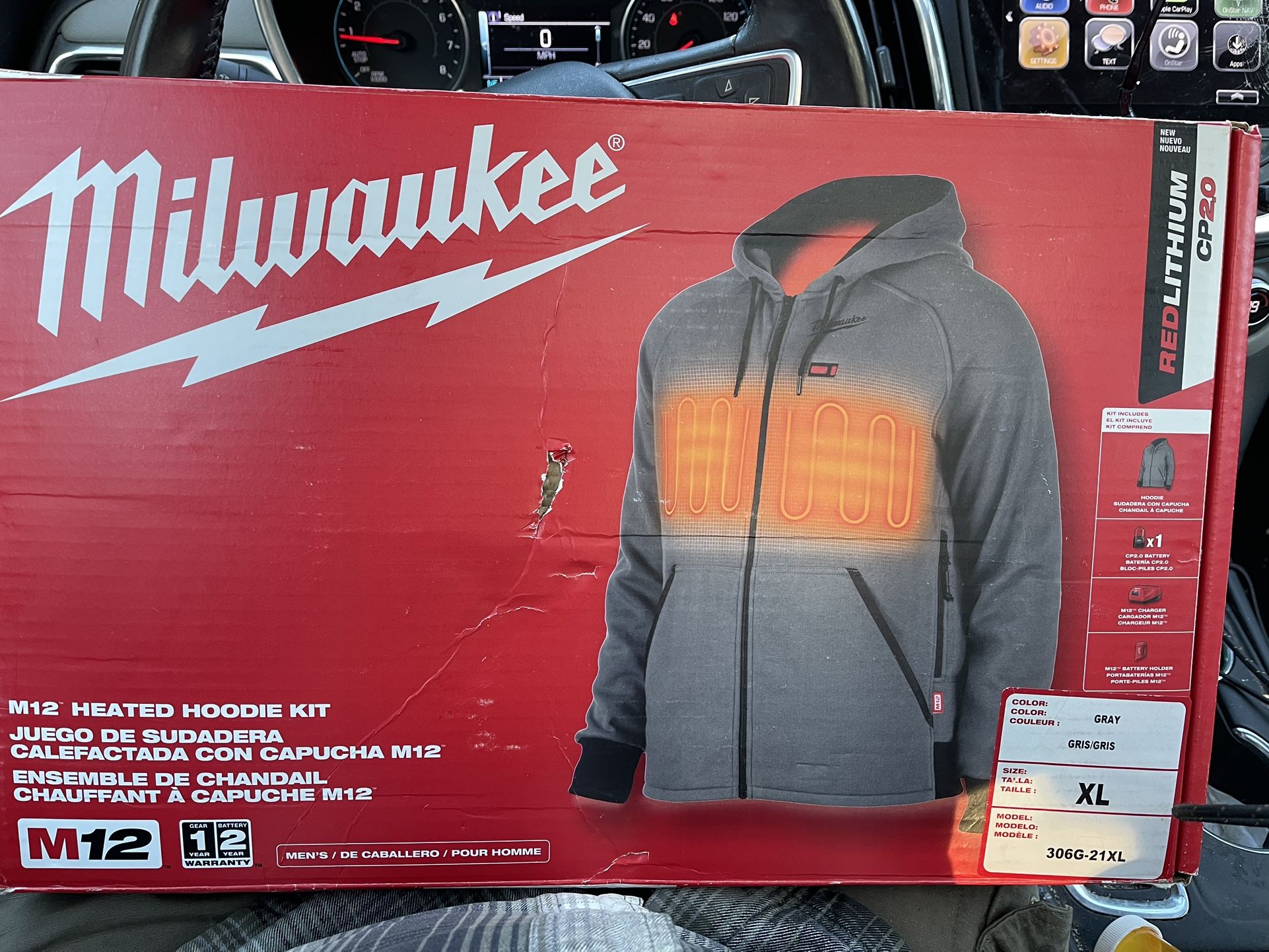 Milwaukee Extra Large Heated Coat/Jacket.