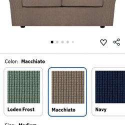 H.VERSAILTEX 3 Piece Stretch Sofa Covers for 2 Cushion Loveseat Couch Covers for Living Room Sofa Slipcovers (Base Cover Plus 2 Seat Cushion Covers) J