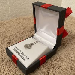 1/10 CT. T.W. Genuine Diamond Pendant Necklace in Gift Box
