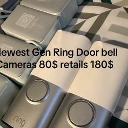 Newest gen wired Ring door bell cameras