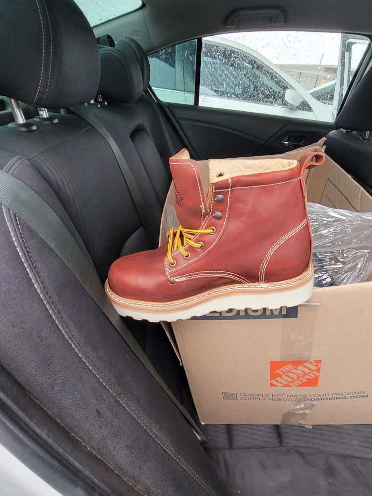 Work Boots New From Leon Guanajuato Mexico NO STEEL TOE