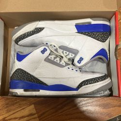 Air Jordan 3 Retro Racer Blue 2021 Size Men 9.5