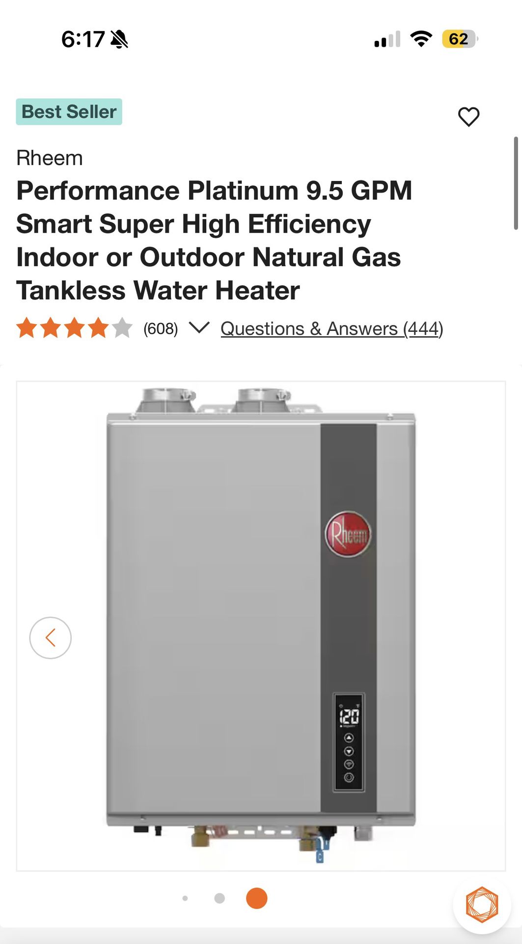 Rheem Tankless Water Heater