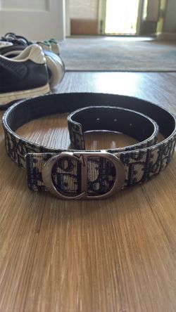 Dior Monogram Belt - Black and Cream