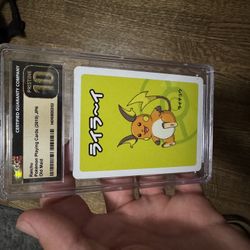 CGC 10 Pristine Raichu Old Maid 2019 Japanese Pokemon Card