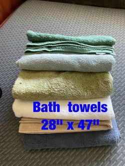 Bath  towels  (28"x 47")  -  $5  each