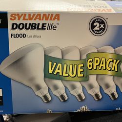 sylvania bulbs 65w 120v flood 6 pack